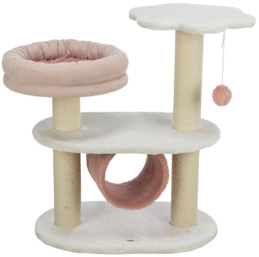 Arbre à chat Isabella, 70cm, blanc/vieux rose