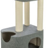 Arbre à chat Viviana, carré, 86cm, bleu/gris