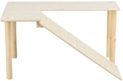 Alternative view of Plattform mit Rampe, Mäuse/Hamster, Holz, 47×25×30cm