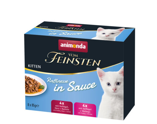 Animonda, ch. V. Fein. kitten, pack d.mix raffinem. en sauce 8x85g / VE