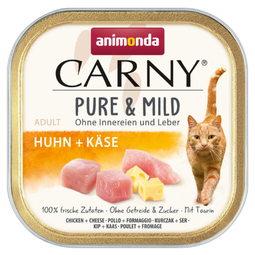 Animonda, Katze Ad. Carny Pure+Mild Huhn+Käse 100g / VE 32
