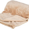 Couverture Barry, en peluche douce, beige