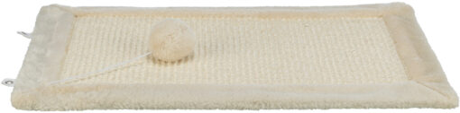 Tapis griffoir, tapis en sisal/en peluche, naturel/brun 55x35cm