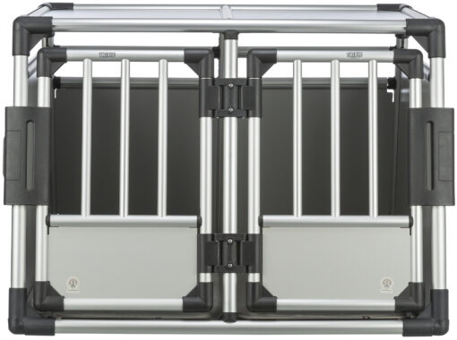 Doppel-Transportkäfig, Aluminium 95x64x88cm