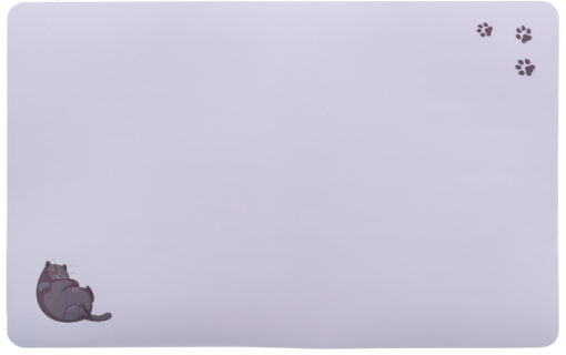 Set de table gros chat/pattes, 44×28cm, gris