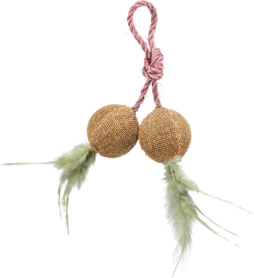 2 Jute-Bälle mit Catnip ø4.5cm