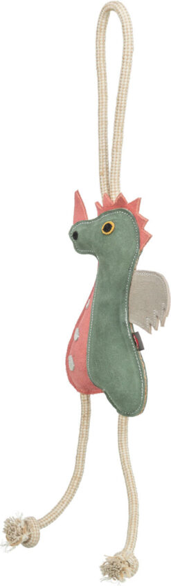 Alternative view of Dragon sur corde, en cuir/corde, 55cm