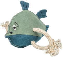 Alternative view of Fisch mit Tau, Leder/Tau, 28cm
