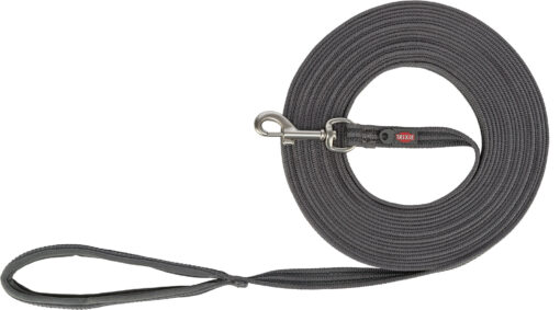 Fusion laisse à pister, caoutchoutée, gris graphite M-L: 3 m/17mm