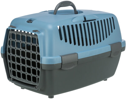 Box de transport Capri 1, XS: gris foncé/bleu pastel 1, XS: 32×31×48cm
