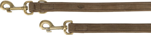 Pure V-Leine, cuir, brun L-XL: 2 m/25 mm