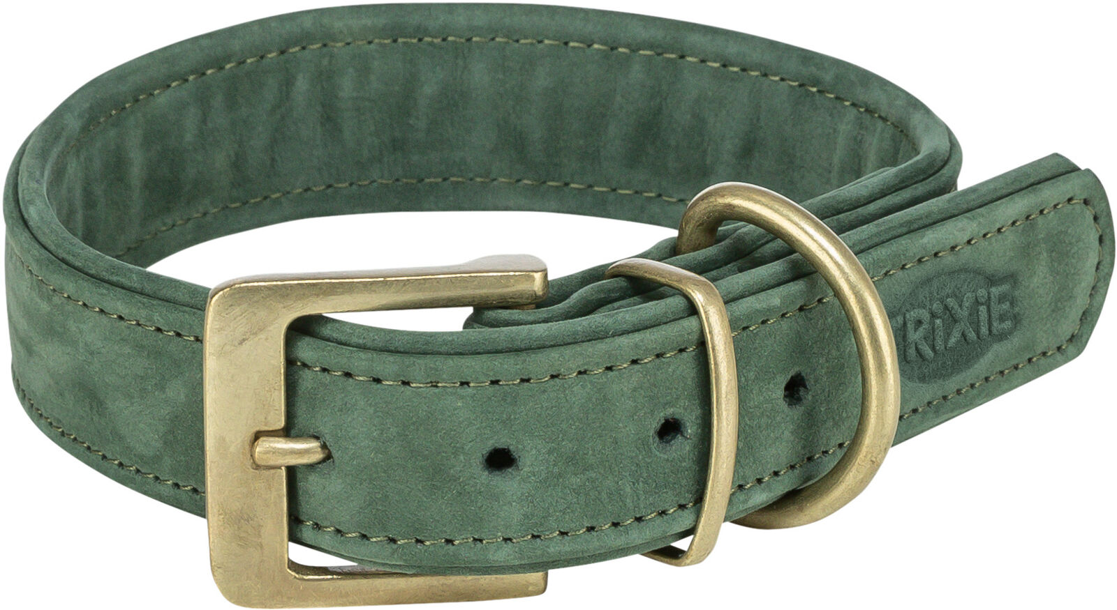 Collier en cuir pur, sauge L: 47-54cm/40 mm Collier en cuir pur, sauge L: 47-54cm/40 mm