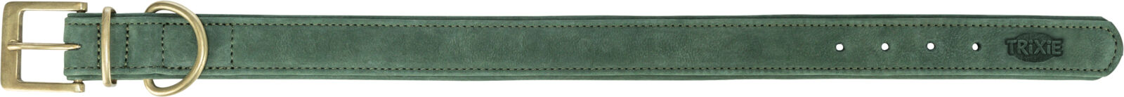 Collier en cuir pur, sauge L: 47-54cm/40 mm Collier en cuir pur, sauge L: 47-54cm/40 mm