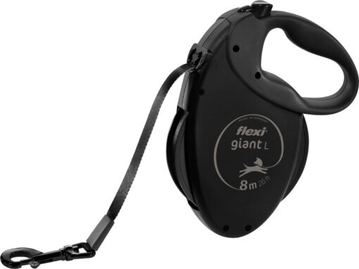 flexi GIANT Black Edition, sangle, L: 8 m, noir