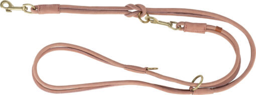 Pure V-Leine, rundgenäht, Leder, S: 2 m/10 mm, rosa