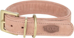 Pure collier, cuir, rose