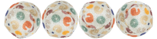 Balle avec empreinte léopard, en peluche, 4 Pcs ø 4cm