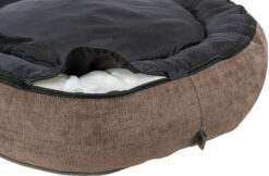 Alternative view of Vital lit Lennox, chenille, rond, ø 70cm, brun