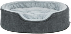 Vital lit Lino Soft, ovale, 83×67cm, gris/gris clair