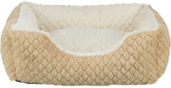 Bett Kaline Mio, eckig, 80×65cm, braun/creme