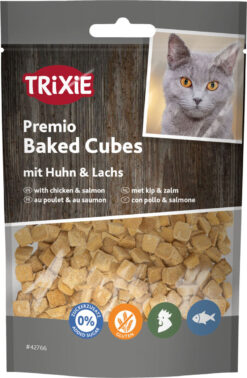 Premio Baked Cubes mit Huhn & Lachs, 50 g