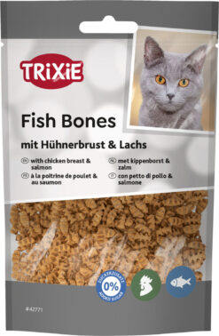 Fish Bones mit Hühnerbrust & Lachs, 50 g