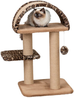 Arbre à chat Leo, angulaire, 85cm, brun