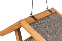 Alternative view of natura mangeoire oiseaux suspendue, en pin, brun