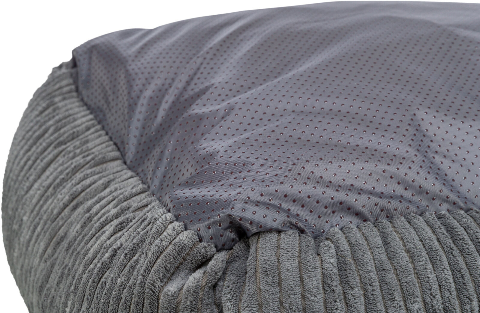 Vital Lit Jonna, velours côtelé, carré, gris foncé 60×50cm Vital Lit Jonna, velours côtelé, carré, gris foncé 60×50cm