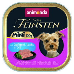 Animonda, Hund, V. Fein. Mini,Geflügel, Lachs MHD 02/26