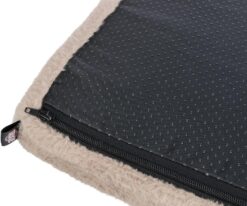 Alternative view of Vital matelas Lonni, carrés, brun clair