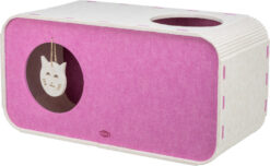 Abri Emelie, feutre, carrée, 58 × 29 × 27 cm, sable/baie