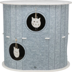 Alternative view of Abri Mara, feutre, 2 étages, ovale, 66 × 62 × 46 cm, sable/g