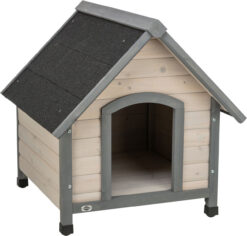 Alternative view of Niche pour chiens Cottage avec pignon, M, gris