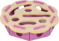 Whole'n'Roll Fleur, feutre, ø 30 × 7,5 cm, baie