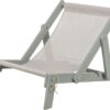 Chaise de plage, bois, 33 × 37 × 51 cm, gris