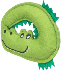 Alternative view of Crocodile, feutre, catnip, 10,5 cm