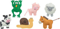 Animaux de ferme, feutre, catnip, 8-11 cm
