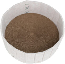 Alternative view of Griffoir avec bord en feutre / catnip, ø 38 × 16 cm, crème