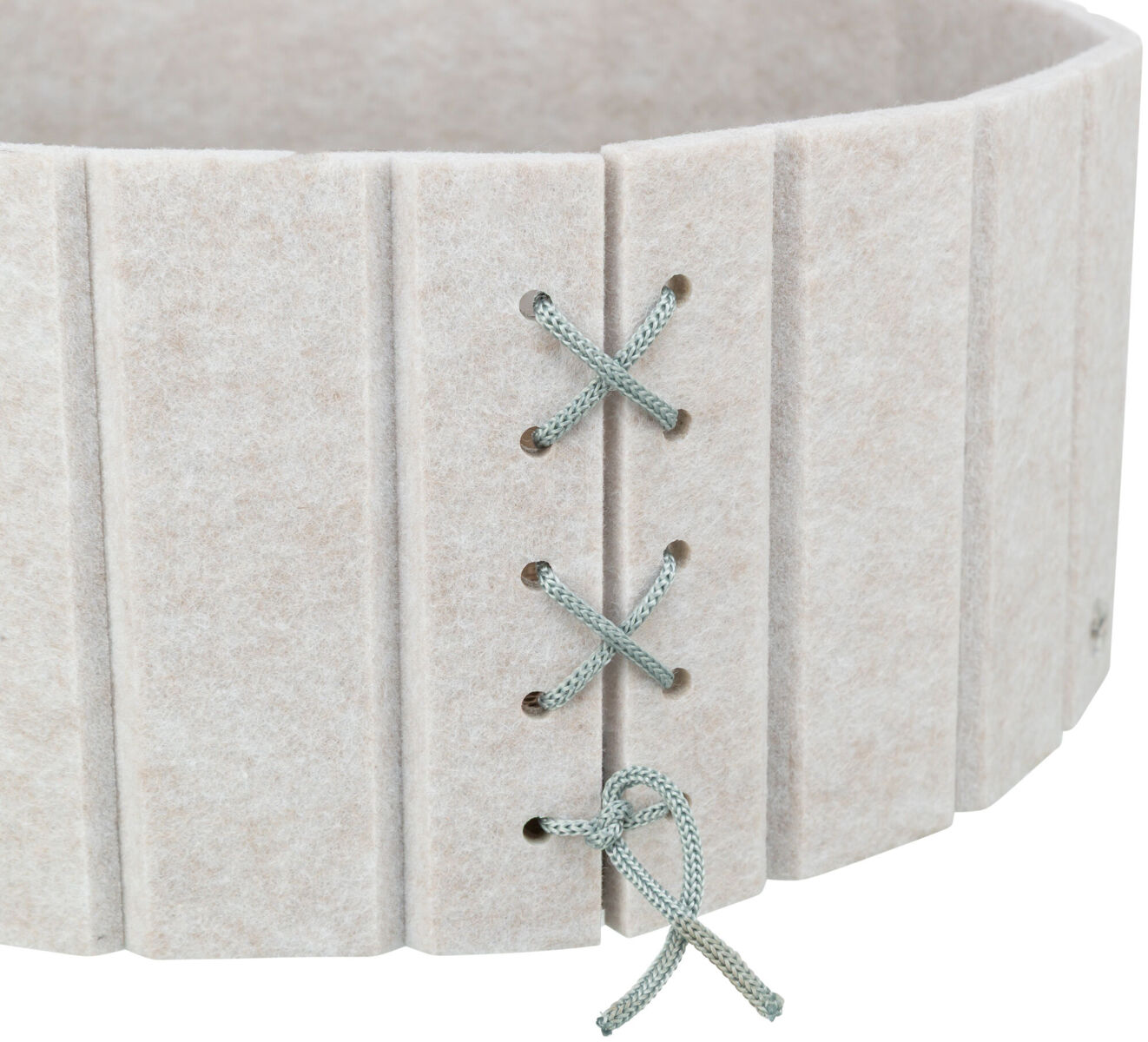 Kratzbett mit Filzrand, Katzenminze, ø 38 × 16 cm, creme Kratzbett mit Filzrand, Katzenminze, ø 38 × 16 cm, creme