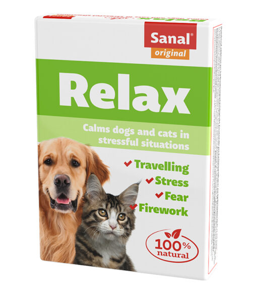 Sanal Relax anti-stress, dog+cat DDM 08/26 15T. Sanal Relax anti-stress, dog+cat DDM 08/26 15T.