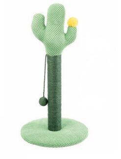 Kratzbaum Kaktus mit Spielzeug u. Blume, grün