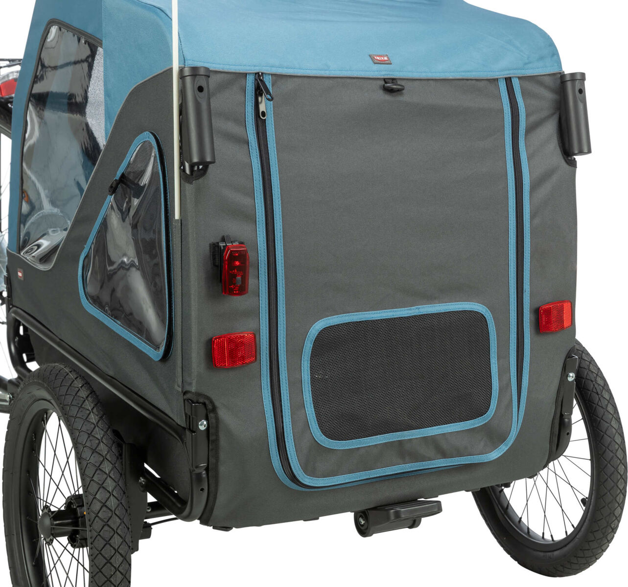 Remorque pour vélo, S: 70×88×88/131cm, bleu/gris S: 70×88×88/131cm Remorque pour vélo, S: 70×88×88/131cm, bleu/gris S: 70×88×88/131cm