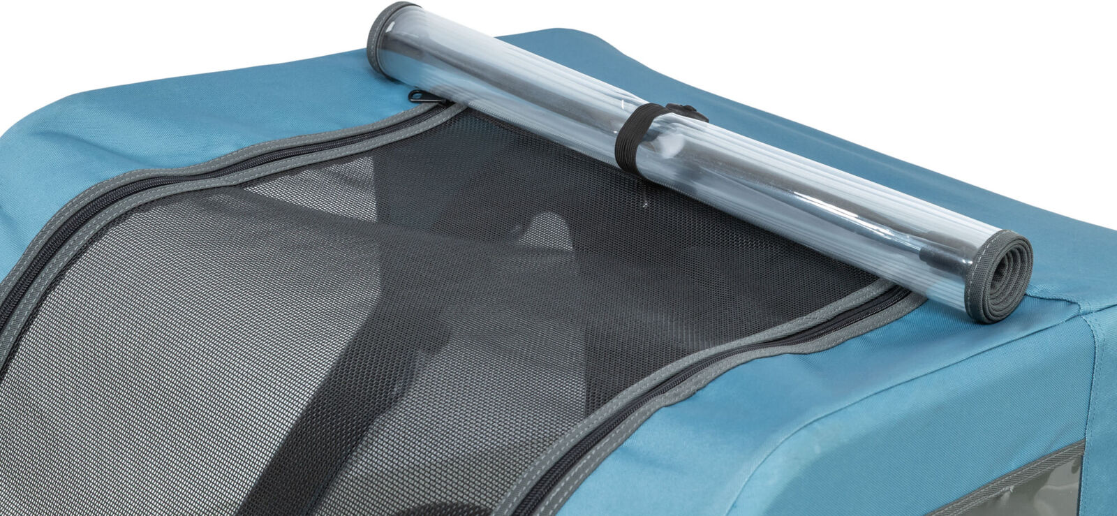 Remorque pour vélo, S: 70×88×88/131cm, bleu/gris S: 70×88×88/131cm Remorque pour vélo, S: 70×88×88/131cm, bleu/gris S: 70×88×88/131cm