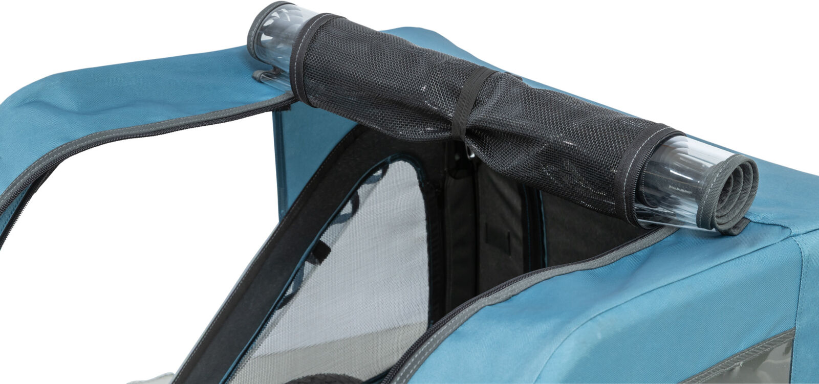 Remorque pour vélo, S: 70×88×88/131cm, bleu/gris S: 70×88×88/131cm Remorque pour vélo, S: 70×88×88/131cm, bleu/gris S: 70×88×88/131cm