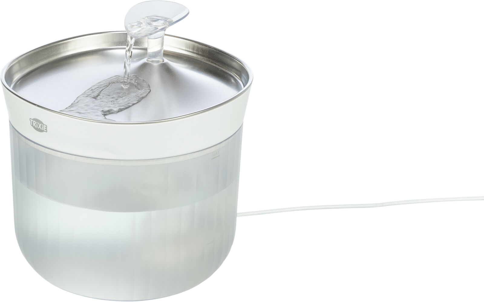 Trinkbrunnen Aqua Clear, Kunststoff/Edelstahl, 2,5 l/18×16×1 Trinkbrunnen Aqua Clear, Kunststoff/Edelstahl, 2,5 l/18×16×1