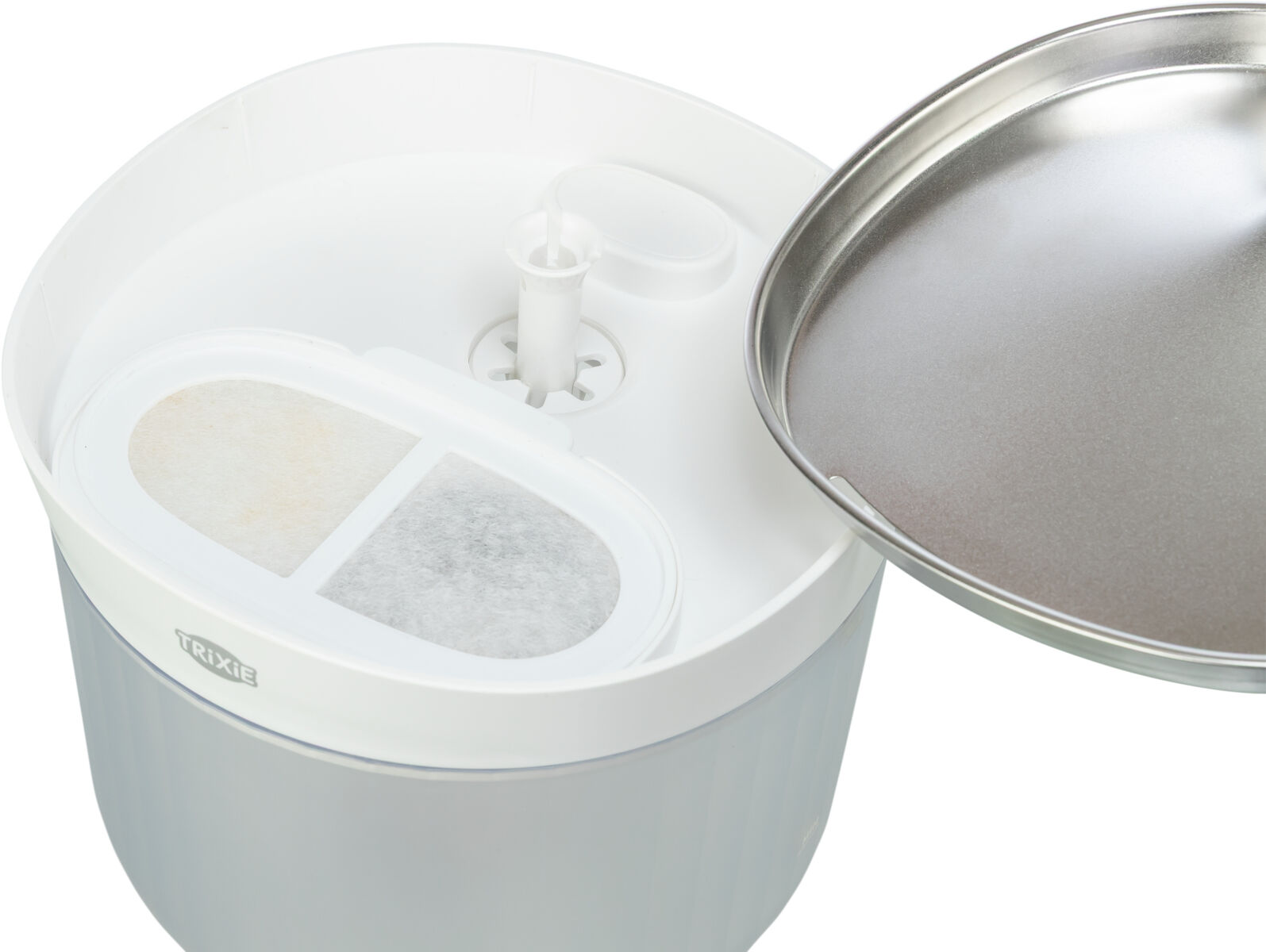 Trinkbrunnen Aqua Clear, Kunststoff/Edelstahl, 2,5 l/18×16×1 Trinkbrunnen Aqua Clear, Kunststoff/Edelstahl, 2,5 l/18×16×1