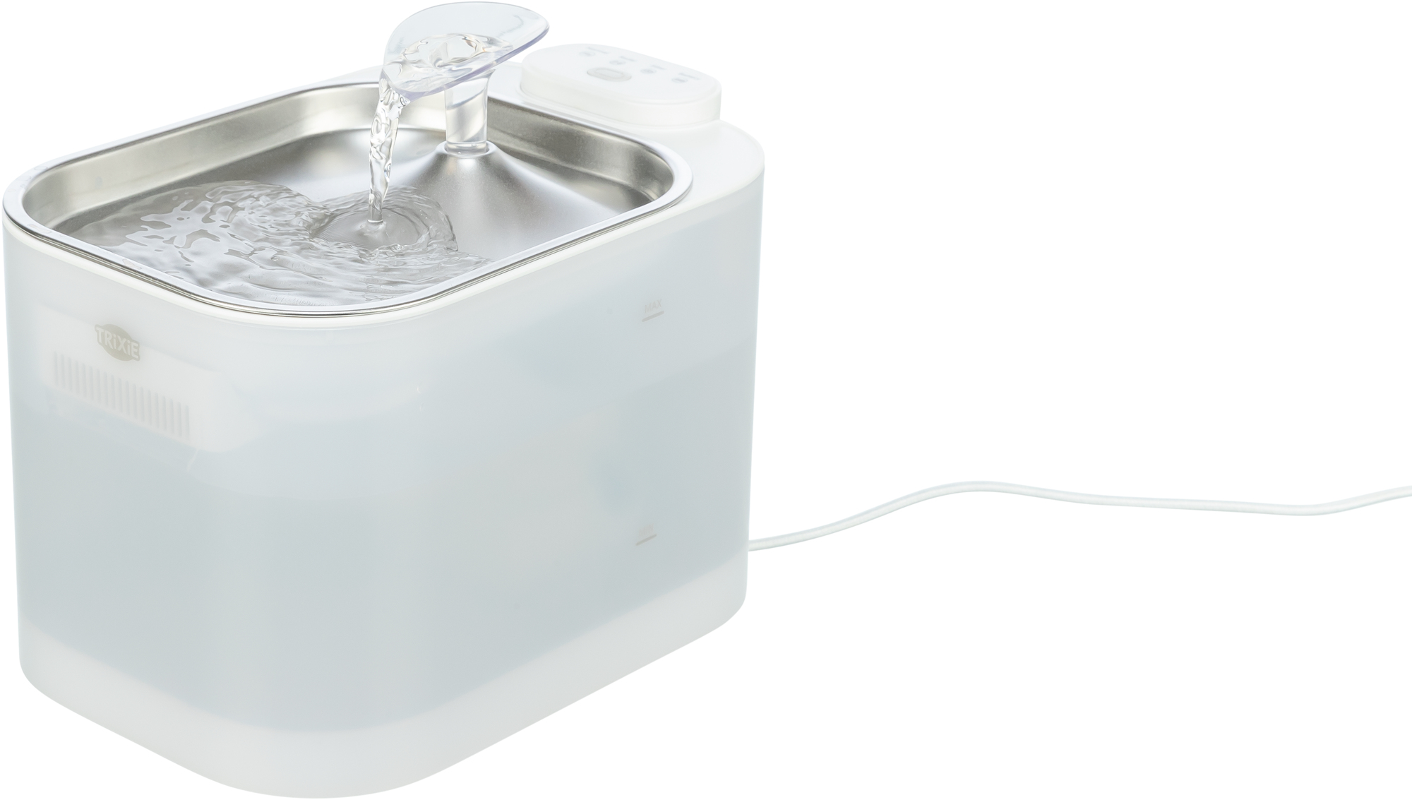 Fontaine à eau Aqua Square, plastique/acier inoxydable, 2,5 Fontaine à eau Aqua Square, plastique/acier inoxydable, 2,5