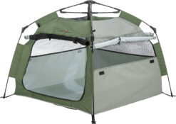 Alternative view of Pop-up Hundezelt, 100×80×100cm, olivgrün/beige