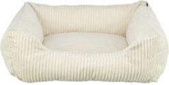 Vital Bett Jonna, Cordplüsch, eckig, creme